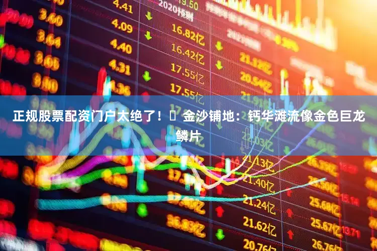 正规股票配资门户太绝了！✅金沙铺地：钙华滩流像金色巨龙鳞片