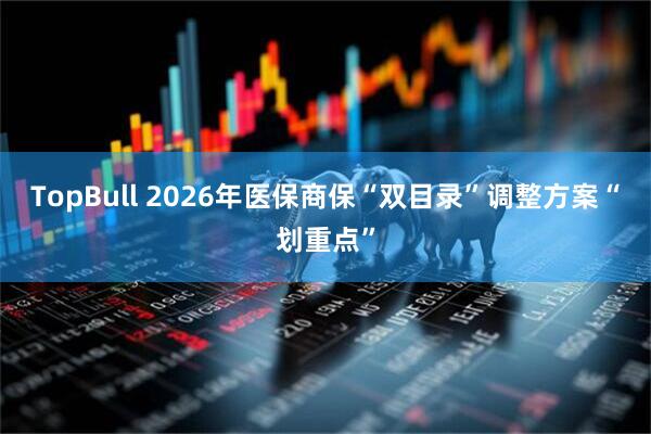 TopBull 2026年医保商保“双目录”调整方案“划重点”