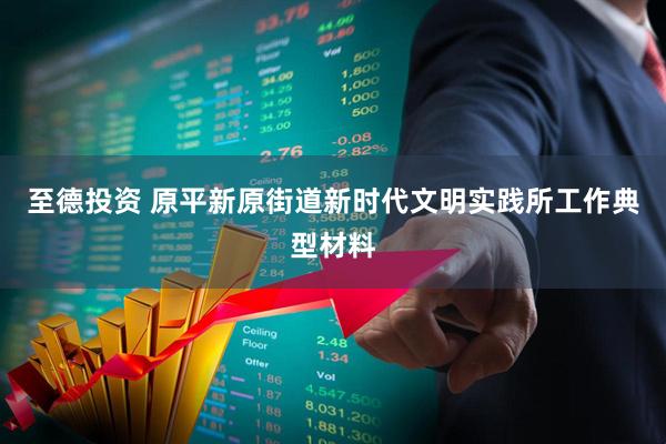 至德投资 原平新原街道新时代文明实践所工作典型材料
